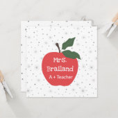 Personaliseer de naam van de leraar aangepaste rod kaart (Voorkant / Achterkant in situ)