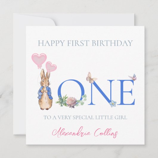 Personaliseer de naam van het kind Peter 1st Verja Kaart (Voorkant)