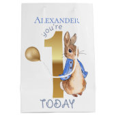 Personaliseer de naam van het kind Peter 1st Verja Medium Cadeauzakje (Achterkant)