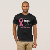 Personaliseer de Naam van het Team - Borstkanker T-shirt (Voorkant volledig)