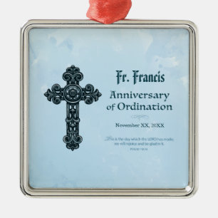 Personaliseer, de Priester van het Jubileum van de Metalen Ornament