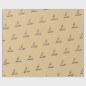 Personaliseer de tekst van de bedrijfsnaam cadeaupapier (Vlak)