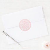Personaliseer de Witte Stickers van het Monogram v (Envelop)