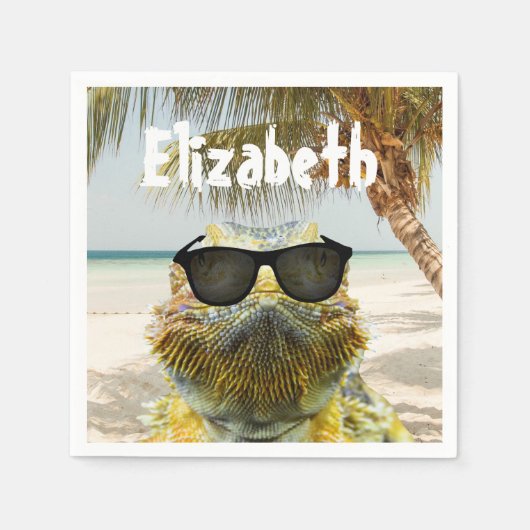 Personaliseer de zomervakantieband servet (Voorkant)