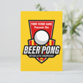 Personaliseer deze Beer Pong Logo (Staand voorkant)