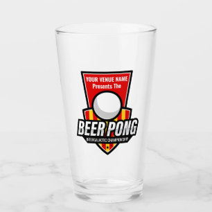 Personaliseer deze Beer Pong Logo Glas