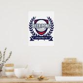 Personaliseer deze Beer Pong Logo Poster (Keuken)