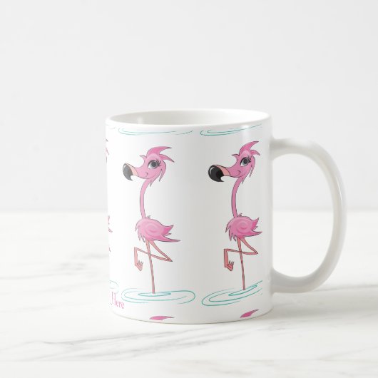 Personaliseer Deze Fun Flamingo Mok (Rechts)