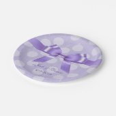 Personaliseer deze Paarse en witte Polka Dot Bord (Gekanteld)