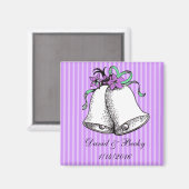 Personaliseer deze Paarse weddenschappen Magneet (Voorkant / Achterkant)