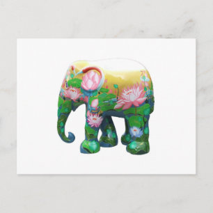 Personaliseer Dieren Safari Jungle Afrika Bloemen Briefkaart