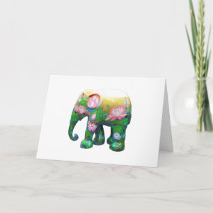 Personaliseer Dieren Safari Jungle Afrika Bloemen Kaart