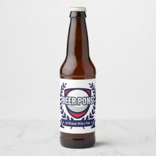 Personaliseer Dit Beer Pong Logo Bier Etiket