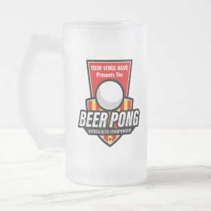 Personaliseer dit Beer Pong Logo Matglas Bierpul