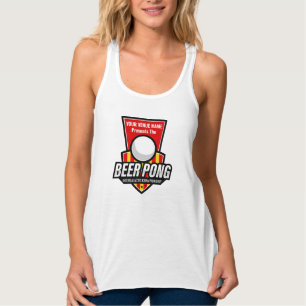 Personaliseer dit Beer Pong-logo Tanktop
