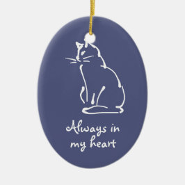 Personaliseer dit Cat Memorial Ornament