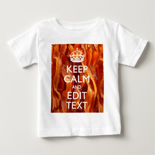 Personaliseer dit met Keep Calm en Sizzling Bacon (Voorkant)