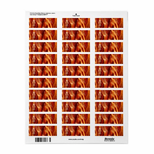 Personaliseer dit met Keep Calm en Sizzling Bacon Etiket (Full Sheet)
