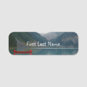 Personaliseer dit prachtige Red Canoe Lake Naamplaatje (Voorkant)