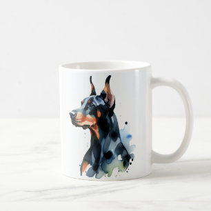 Personaliseer Dobermann Pinscher Schattig Koffiemok