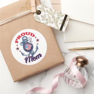 Personaliseer Dog Label Trots U.S. Coast Guard Mam