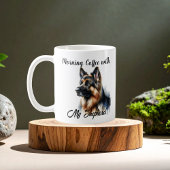 PERSONALISEER Duitse herder Ochtendkoffie Koffiemok