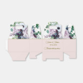 Personaliseer Dusty Violet Lavender Mauve Wedding Bedankdoosjes (Uitgevouwen)