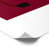 Personaliseer Edinburgh Double Decker bus Po Poster (Hoek)