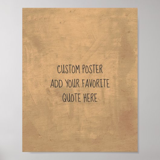 personaliseer een aangepast poster om uw eigen off (Voorkant)