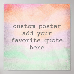 personaliseer een aangepast poster om uw eigen off