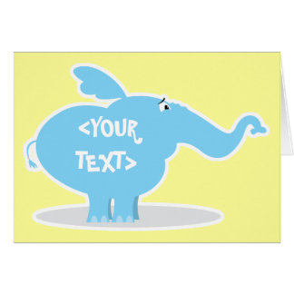 Personaliseer een olifant, <YOUR TEXT>