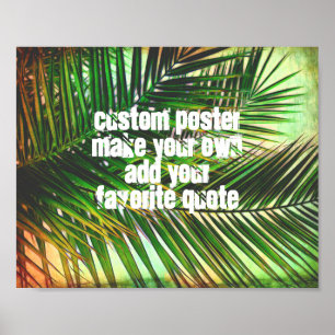 personaliseer een tropisch douane poster voeg een