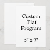 personaliseer eenvoudig aangepaste 5" x 7" Squared Programma (Voorkant / Achterkant)
