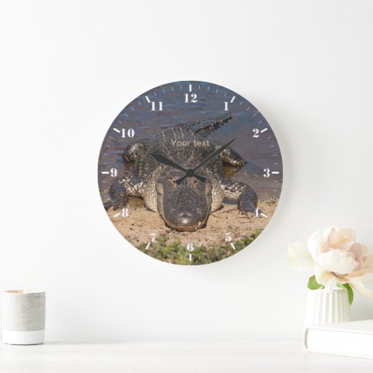 Personaliseer face to face met de Alligator Grote Klok (Huis)