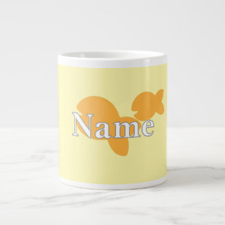 Personaliseer Fish Yellow Extra Grote Beker
