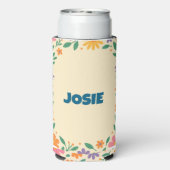 Personaliseer Floral BLOOM Design koelers (Seltzer Achterkant)