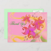 Personaliseer Flowers Briefkaart (Voorkant / Achterkant)