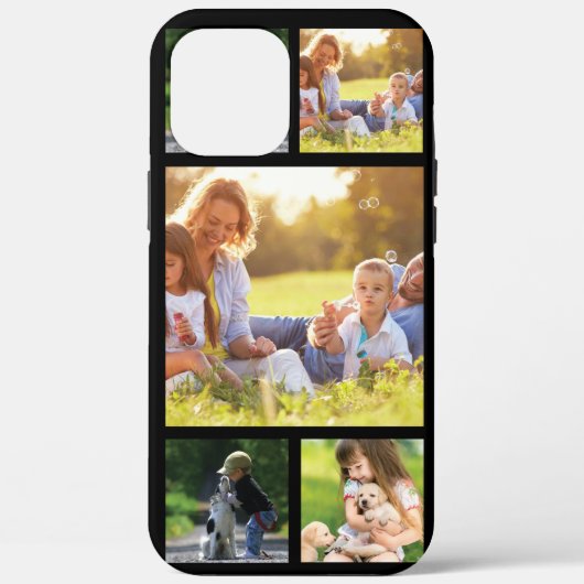 Personaliseer foto collage Hoesje-Mate iPhone case (Achterkant)