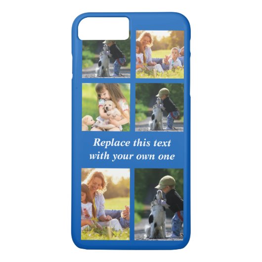 Personaliseer fotocollage en tekst Case-Mate iPhon iPhone Case (Achterkant)