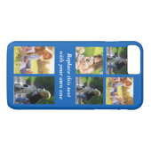 Personaliseer fotocollage en tekst Case-Mate iPhon iPhone Case (Achterkant (Horizontaal))