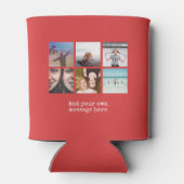 Personaliseer Fotocollage Ontwerp Eigen Upload Afb Blikjeskoeler (Achterkant)