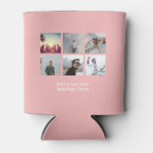 Personaliseer Fotocollage Ontwerp Eigen Upload Afb Blikjeskoeler (Voorkant)