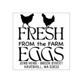 Personaliseer Fresh van het Boerderij Eggs Carton  Rubberstempel (Afrduk)