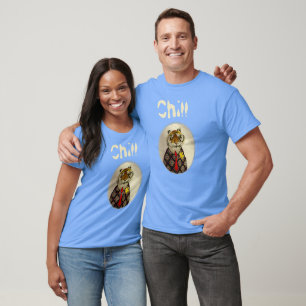 Personaliseer Fun Chill Tiger T-Shirt