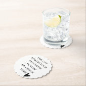 Personaliseer geschulpte ronde kartonnen onderzetters (Insitu)