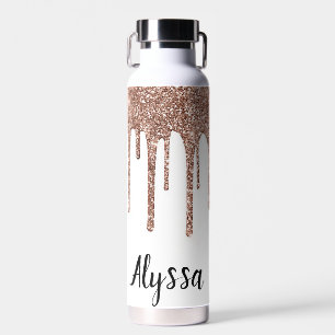 Personaliseer Glitter Drip Waterfles
