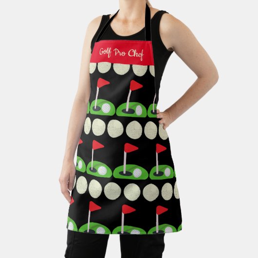 Personaliseer Golf Pro Chef All-Over Print Schort (Insitu)