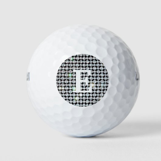 Personaliseer Golfballen, witte Diamant Golfballen (Voorkant)