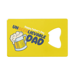 Personaliseer Grappige Ongelooflijke Pap Kredietkaart Flessenopener