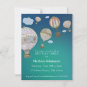 Personaliseer grillige hete luchtballonnen kaart (Voorkant)